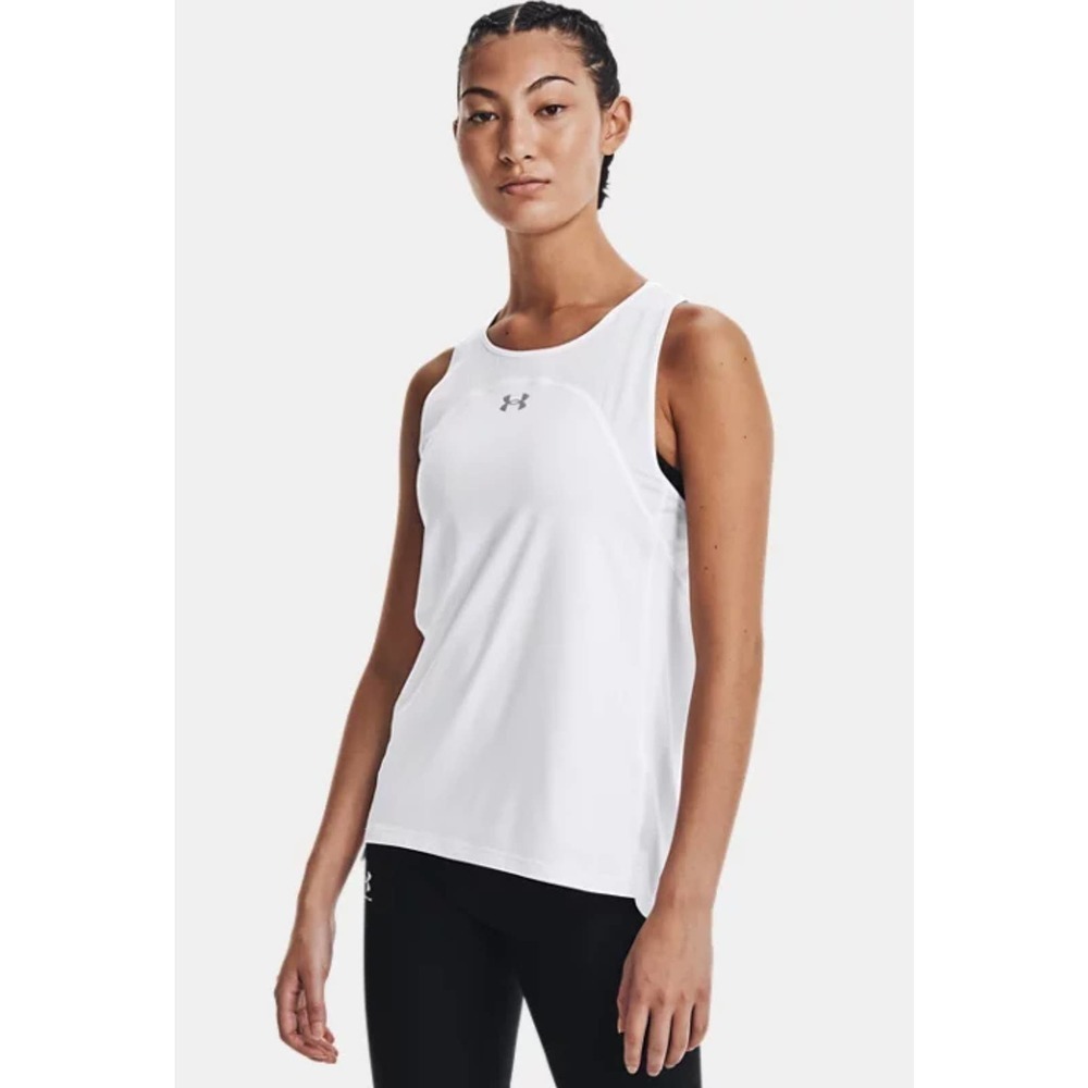 Under Armour White Team Knockout Racerback Tank Top XS